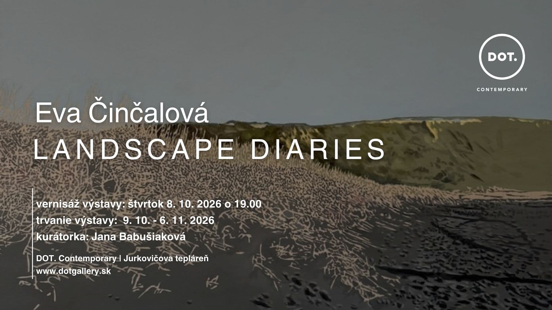 Eva Činčalová / Landscape Diaries – pozvánka
